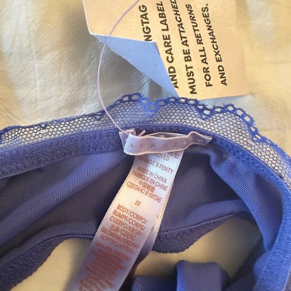 Rare Savage X Fenty Star-Print Bralette in Purple Ombre - Picture 3 of 3